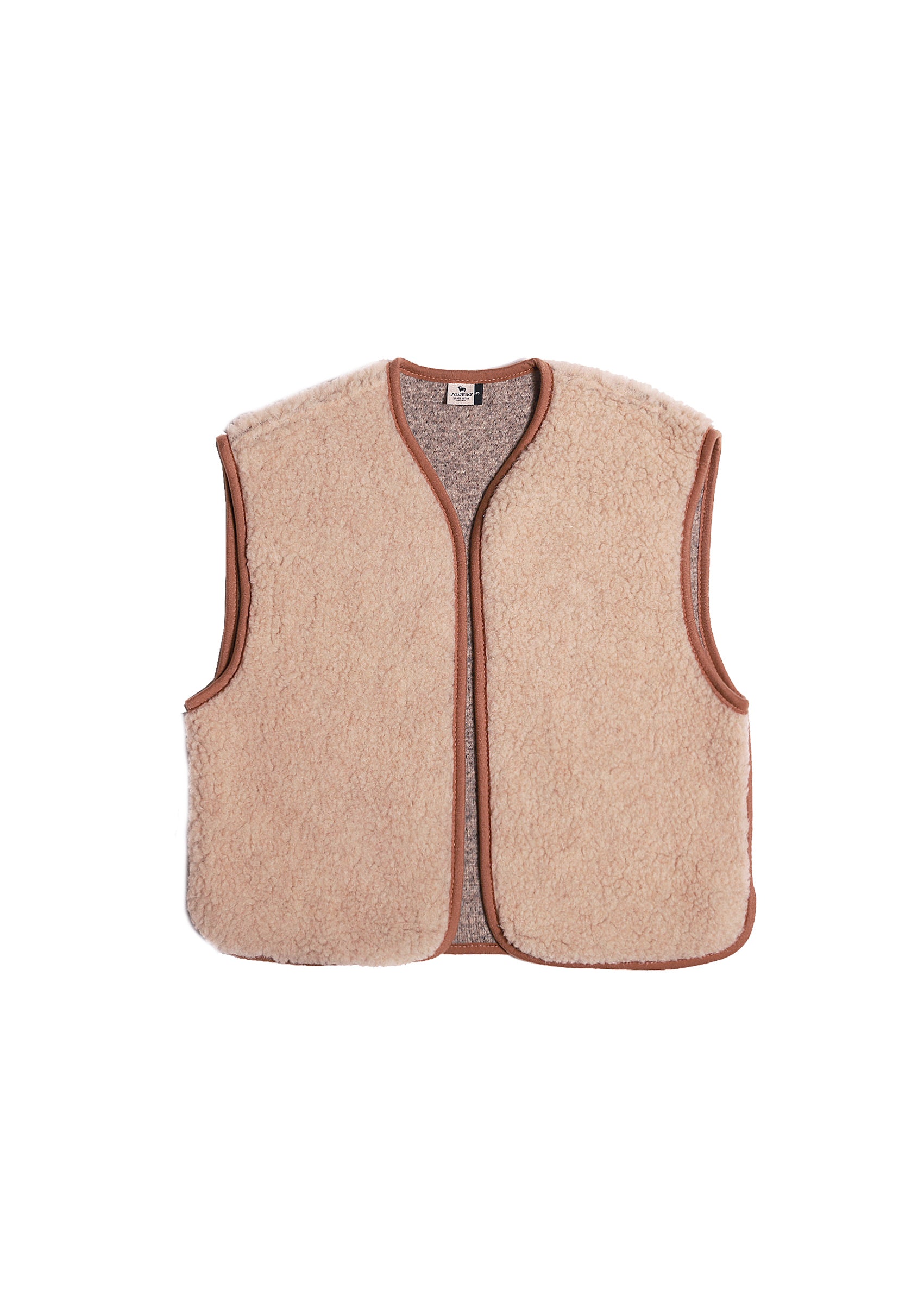 Preorder Camino Wool gilet (sand brown)