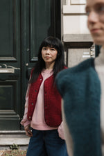 Load image into Gallery viewer, Preorder NEW Tyb womens wool bodywarmer (beet)
