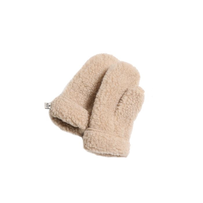 Preorder Adult wool freeze mittens beige