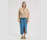 Load image into Gallery viewer, New preorder Short teddy jacket (sand brown)
