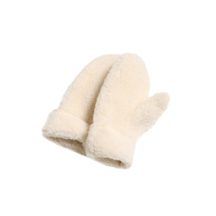 Preorder Adult wool freeze mittens natural
