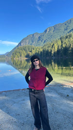 Load image into Gallery viewer, Preorder NEW Tyb womens wool bodywarmer (beet)
