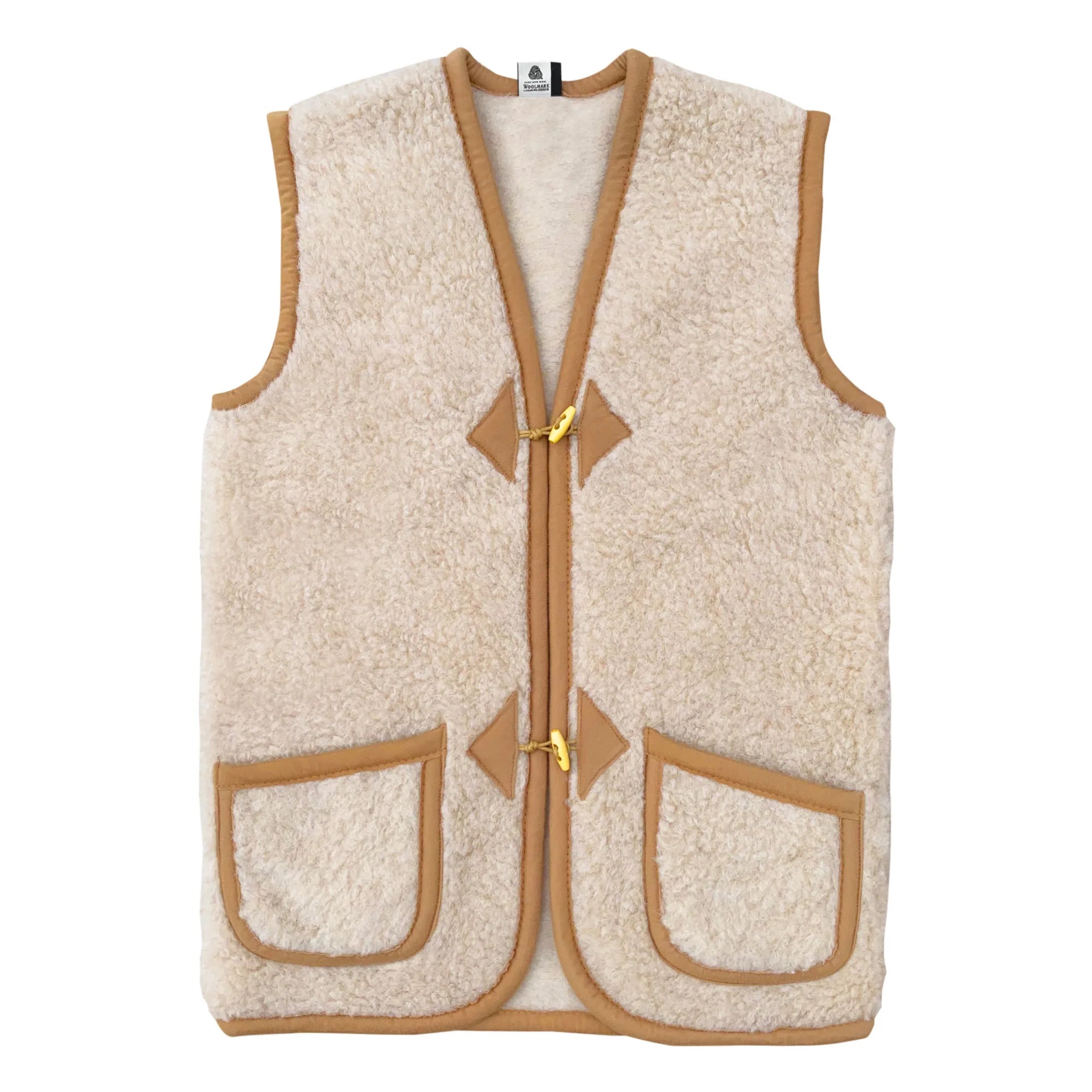 Preorder womens classic wool bodywarmer beige
