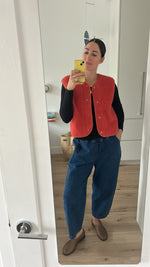 Load image into Gallery viewer, Preorder NEW Tyb womens wool bodywarmer (coral)

