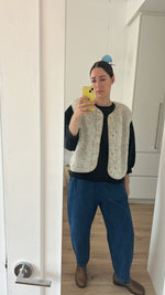 Load image into Gallery viewer, Preorder NEW Tyb womens wool bodywarmer (multi beige)
