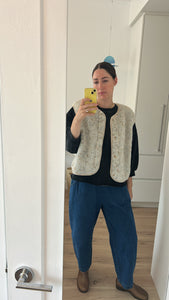 Preorder NEW Tyb womens wool bodywarmer (multi beige)