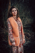 Load image into Gallery viewer, Preorder womens classic wool bodywarmer salmon
