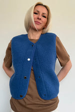 Load image into Gallery viewer, Preorder NEW Tyb womens wool bodywarmer (blue)
