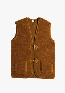Preorder womens classic wool bodywarmer Carmel