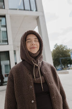 Load image into Gallery viewer, Preorder Wool balaclava (chocolate martini)
