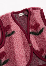 Load image into Gallery viewer, Preorder lulu baby vest (cherry)

