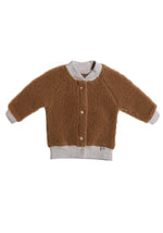 Load image into Gallery viewer, Preorder kids Evers cardigan teddy brown
