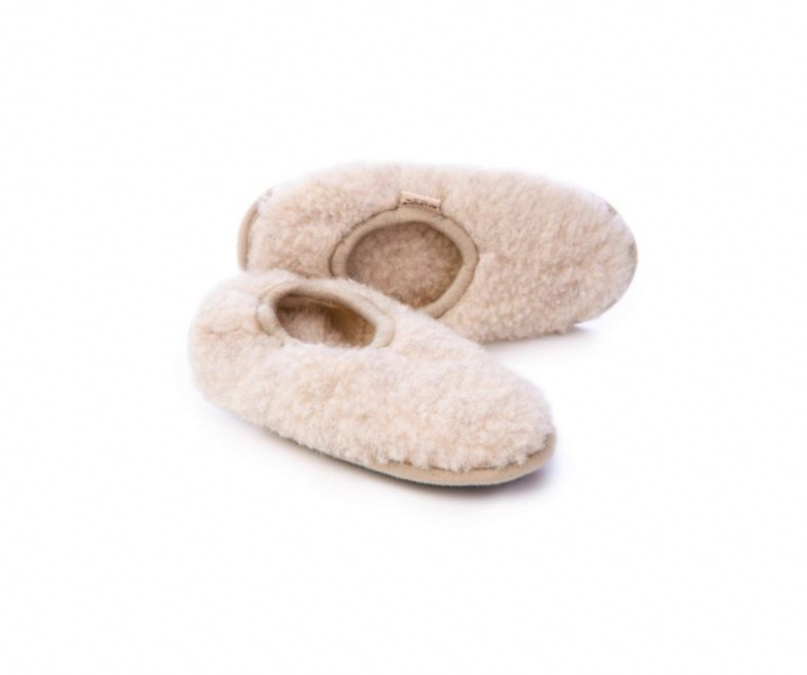 preorder womens wool slippers beige