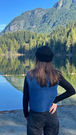 Load image into Gallery viewer, Preorder NEW Tyb womens wool bodywarmer (blue)
