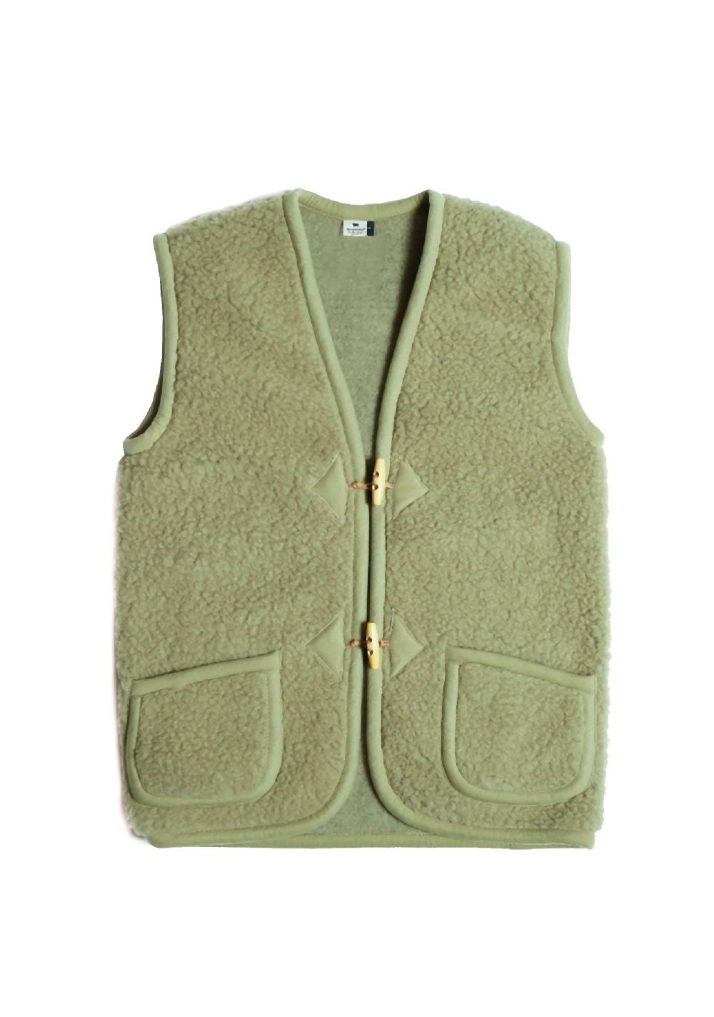 Preorder womens classic wool bodywarmer pistachio