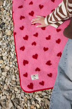 Load image into Gallery viewer, New Preorder wool blanket x salty collab (bubblegum heart)
