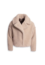 Load image into Gallery viewer, New preorder Short teddy jacket (sand brown)
