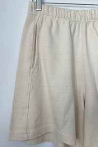 Flared basketball shorts (natural)