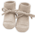 Load image into Gallery viewer, merino wool baby booties (cream)
