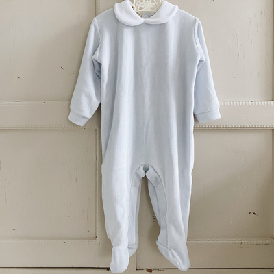 velvet onesie (baby blue)