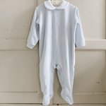 Load image into Gallery viewer, velvet onesie (baby blue)
