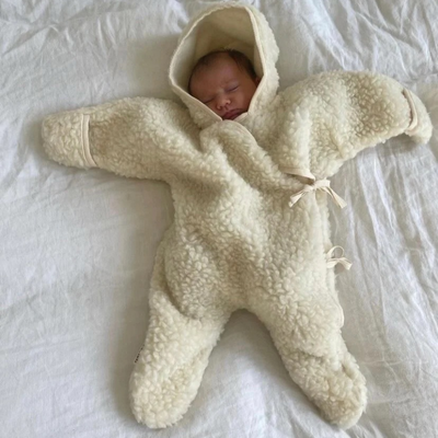 milk merino wool snugglesuit