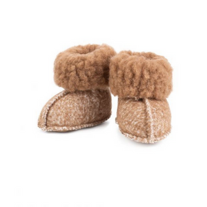 preorder merino wool slippers (caramel)