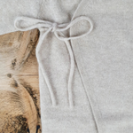 Load image into Gallery viewer, organic cashmere kimono knit bodysuit (apricot)
