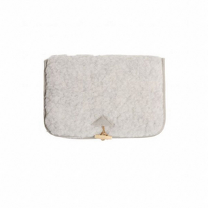 preorder wool diaper pouch (light grey)