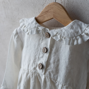 linen baby romper