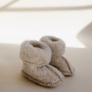 preorder merino wool slippers (light grey)