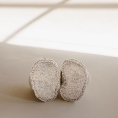 preorder merino wool slippers (light grey)