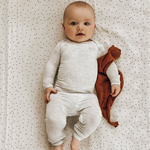 Load image into Gallery viewer, convertable romper footie (heather grey)
