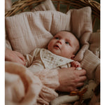 Load image into Gallery viewer, sprouting-littles-drool-bib-poppy
