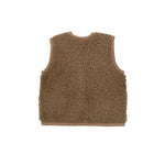 Load image into Gallery viewer, sprouting-littles-wool-body-warmer-brown
