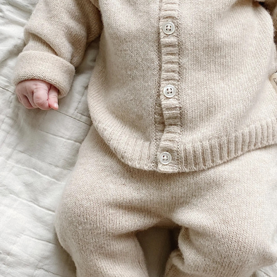 baby wool knit pants