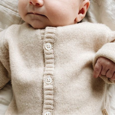 baby wool knit cardigan