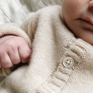 baby wool knit cardigan