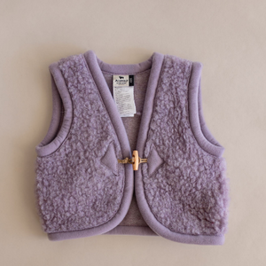 preorder wool bodywarmer (lilac)