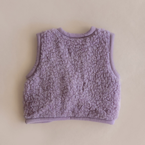 preorder wool bodywarmer (lilac)