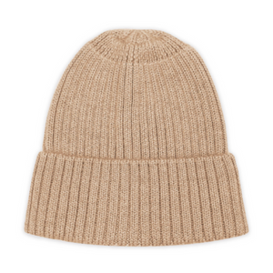 organic merino wool beanie (sand)