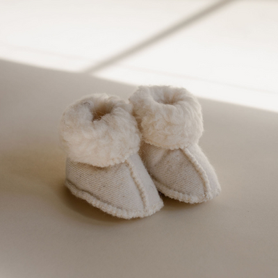 preorder merino wool slippers (natural)