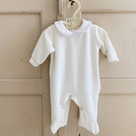 Load image into Gallery viewer, velvet onesie (creamy white)
