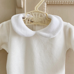 Load image into Gallery viewer, velvet onesie (creamy white)
